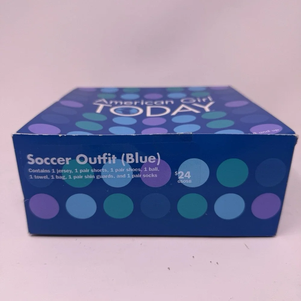 American Girl Doll of Today Soccer Outfit Blue  #9 Retired 2001 w/ Box NEW